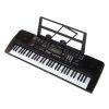 Teclado Negro con Micrófono Instrumento Musical