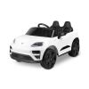 Coche eléctrico infantil Porsche Macan blanco Toyz con licencia oficial, vista frontal