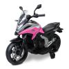 Moto eléctrica infantil Honda NC750X rosa Toyz con licencia oficial, vista frontal