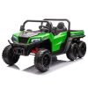 XB-1038A Lean Cars verde, detalle 6 ruedas EVA y asiento ecopiel