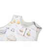 Saco de dormir Zodiac Gris de Sensillo para bebés en su cuna.