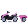 Tractor a Batería Rosa con Remolque