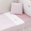 Jgo 2 Pcs.colcha I-v. Cuna 70 Vichy10 Rosa 70x140x3 Cm - Cambrass - imagen 2