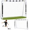 Portería de fútbol infantil grande Lean Sport 300x200x90 cm en acero, vista completa