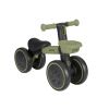 Correpasillos infantil Kikkaboo Blinky verde de aluminio, vista frontal con ruedas luminosas