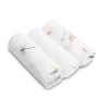 Paquete de 3 pañales de muselina Sensillo - Blanco
