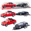 Set de Vehículos Todo Terreno con Remolque y Coche Deportivo