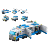 Set de Construcción 6 en 1 Vehículos de Policía 1000 pcs