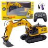 Excavadora crawler control remoto con brazo funcionando