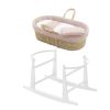 Moises Palma Acolch+pata M.bco Plumeti Rosa/bco 39x80x61 Cm - Cambrass