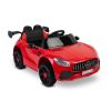 Toyz Volti rojo, detalle interior ecopiel con cinturón y volante multimedia