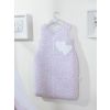 Cotton Sleeping Bag For Children, Size M, 6-12 Months, Tog 2.5, All-season, Hearts Pink Flowers