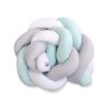 Protector de Cuna Trenzado My Sweet Baby Knot Bumper Gris-Menta