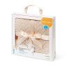 Manta de lana merino Babyono beige claro para bebé - imagen 2