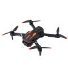 Detalle de la cámara HD frontal y las luces LED del dron LU800 naranja
