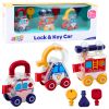 Set de coches educativos con llaves - Ambulancia, bombero y policía