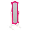Conjunto de Muebles para Muñecas con Armario y Espejo Rosa