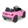Dibujo animado del coche eléctrico Toyz Audi RS3 rosa en eco-cuero