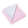 Manta de Coche para Bebés My Sweet Baby - Chevron Rosa y Blanco - imagen 2