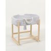 Moisés para Muñecas Boho My Sweet Baby - Algodón Gris Claro