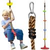Columpio y cuerda de escalada Kruzzel para niños hasta 100 kg