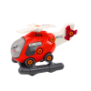 Helicóptero de dibujos animados rojo desmontable