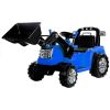 Tractor eléctrico azul para niños ZP1005