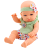 Muñeca con Vestido Floral Verde y Diadema con Lazo - imagen 3