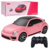 Coche teledirigido Volkswagen Beetle rosa con cambio de color 1:24