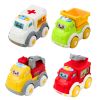 Set de coches de ciudad con luces y sonidos