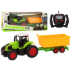 Tractor Control Remoto con Remolque RC 1:16 Color Verde