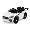 Coche eléctrico infantil Toyz Volti blanco con puertas abatibles, vista frontal