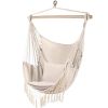 Silla Hamaca Brasileña Beige Iso Trade con Cojines