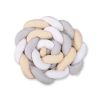 Protector de Cuna Knot Bumper XXL My Sweet Baby - Blanco, Gris, Beige