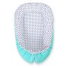 Baby Nest Double-sided Premium Cocoon For Infants Bobono - Black Dots White Dots On Mint