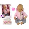Muñeca bebé Bobas Lean Toys 40 cm con sudadera rosa, vista frontal