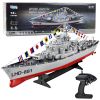 Portaaviones radiocontrol con luces LED de Lean Toys