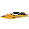 Barco de motor RC Lean toys amarillo 74 km/h para aventuras acuáticas