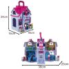 Casa de Muñecas Plegable Iso Trade con Muebles y Figuras - imagen 2