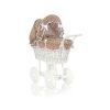 Carrito de Muñecas My Sweet Baby de Mimbre con Ropa de Cama