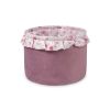 Cesta para Juguetes Bebé Algodón Rosa Sensillo