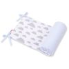 Protector de Cuna Doble Cara My Sweet Baby Nubes Grises/Azul