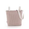 Bolso talega Cambrass Taylor rosa, detalle tejido vichy de cuadros