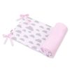 Protectores de Cuna My Sweet Baby - Nubes Gris/Rosa