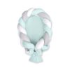 Nido trenzado 2 en 1 My Sweet Baby - Blanco, gris y menta