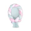 Cuna Nido Trenzado 2 en 1 My Sweet Baby - Blanco, Rosa y Menta