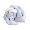 Protector de Cuna Trenzado My Sweet Baby en Blanco, Gris y Azul