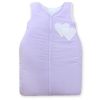 Cotton Sleeping Bag For Children, Size M, 6-12 Months, Tog 2.5, All-season, Hearts Dots On Lilac