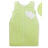 Cotton Sleeping Bag For Children, Size M, 6-12 Months, Tog 2.5, All-season, Hearts Green Strips