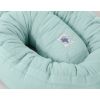 2-in-1 - Baby Nest Quilted - Snake Pillow Bumper - Mint